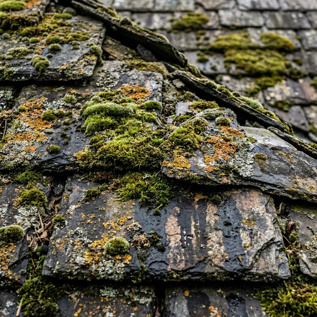 Roof dirty before